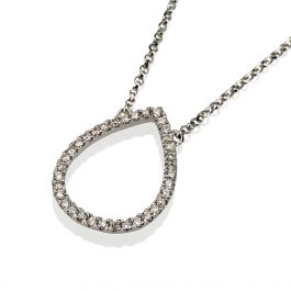 Pear Diamond Necklace Design