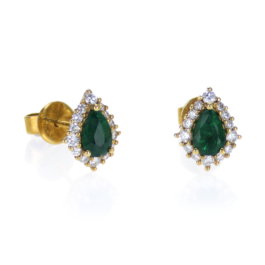 Green Emerald Earrings